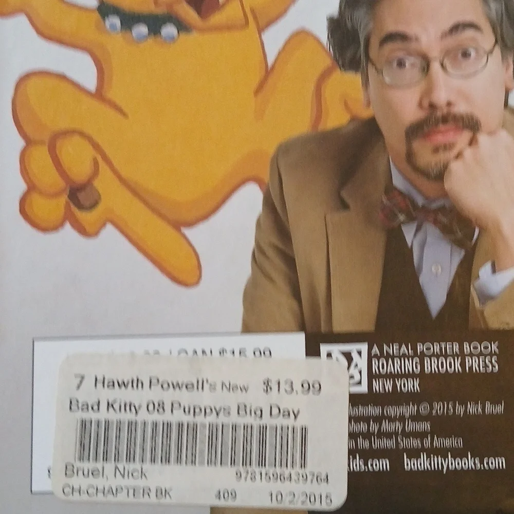 Bad Kitty Puppy's Big Day Hard Cover B/W Graphic Novel Edition 2015 Nick Bruel